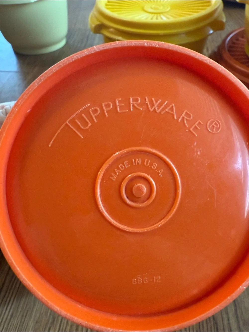 Vintage 70s Tupperware Harvest Colors Food Storage Bowls with Lids